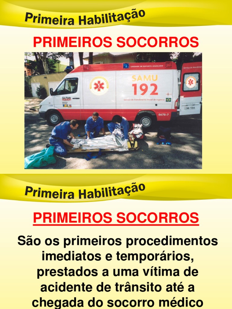 Primeiros Socorros PDF Choque (circulatório) Corpo humano