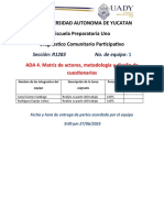 Formato ADA 3. Matriz de Actores, Metodología y Diseño de Cuestionarios