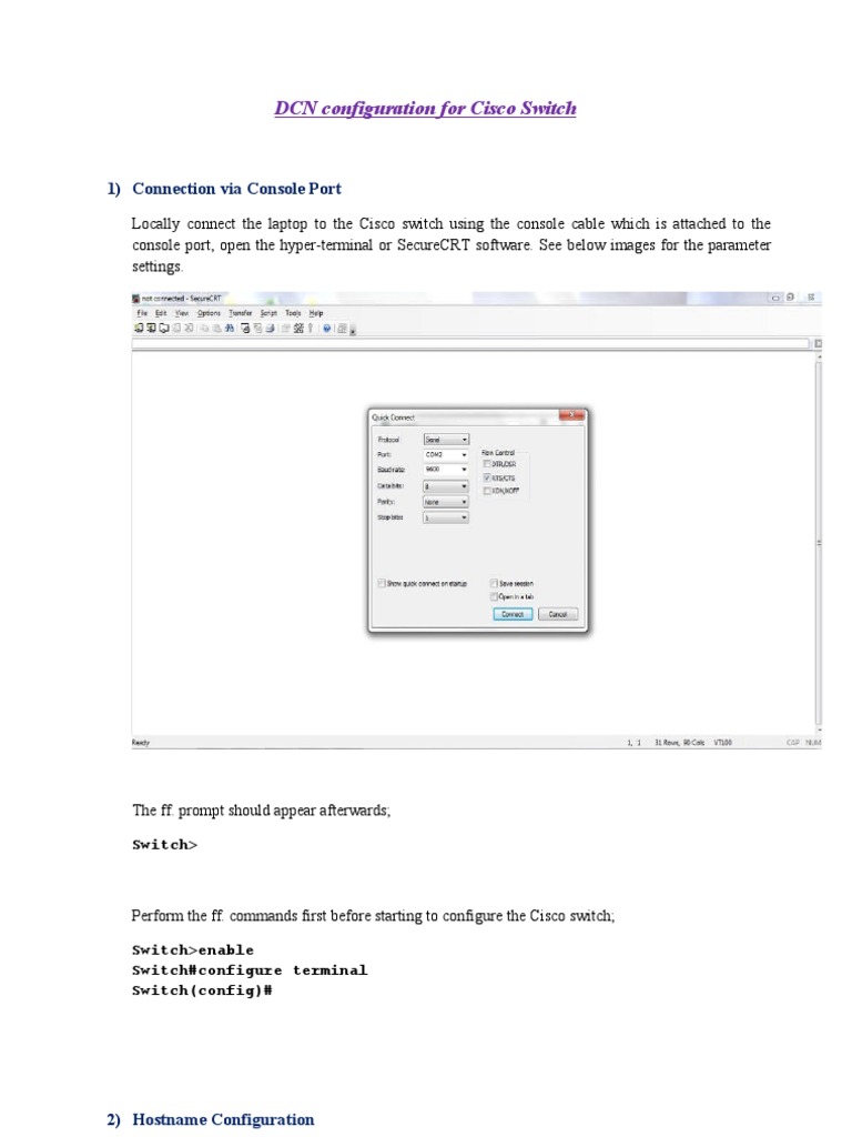 Cisco hyperterminal software update