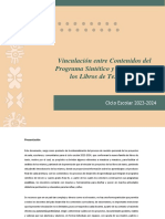 FASE 4 Tercero y Cuarto - Vinculación Entre Contenidos Del Programa Sintético y Proyectos de Los Libros de Texto