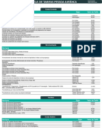 Tabela de Tarifas Vig Julho 2022 PJ