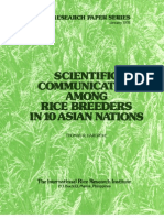 IRPS 12 Scientific Communication among Rice Breeders in 10 Asian Nations