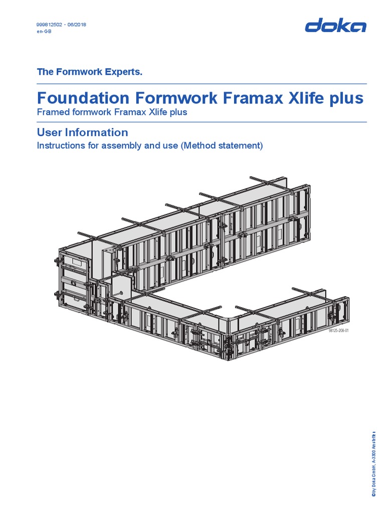 Framax Xlife Plus Foundation Formwork Guide | PDF | Building Materials ...