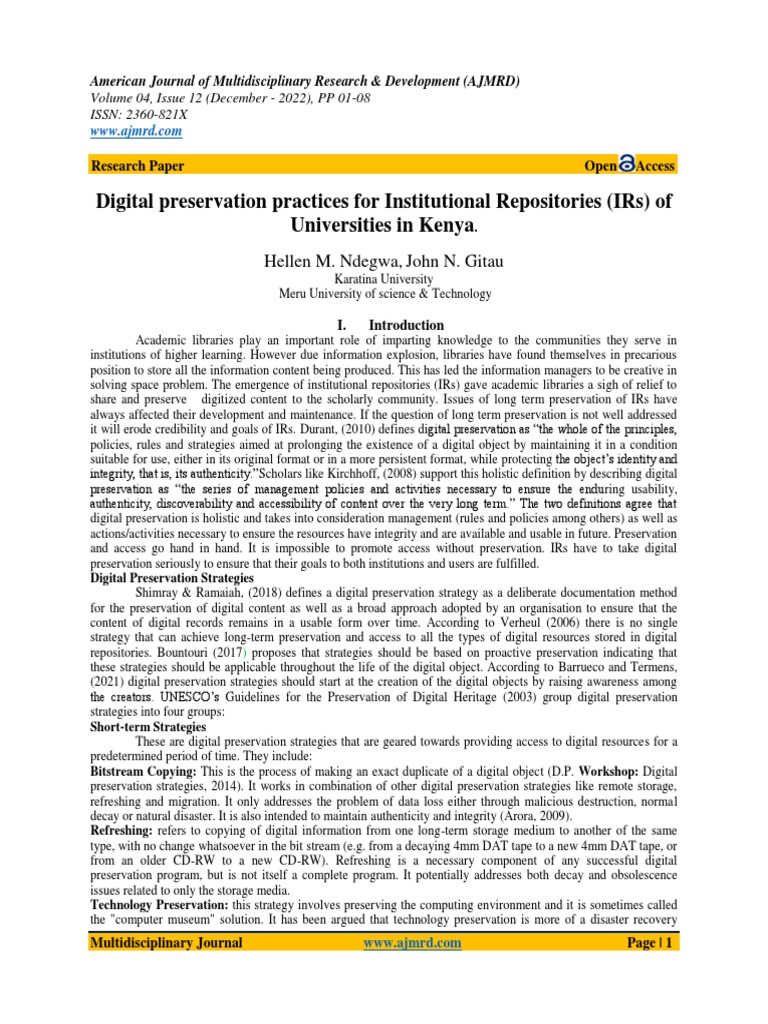 Digital Preservation Pdf Libraries Digital Library