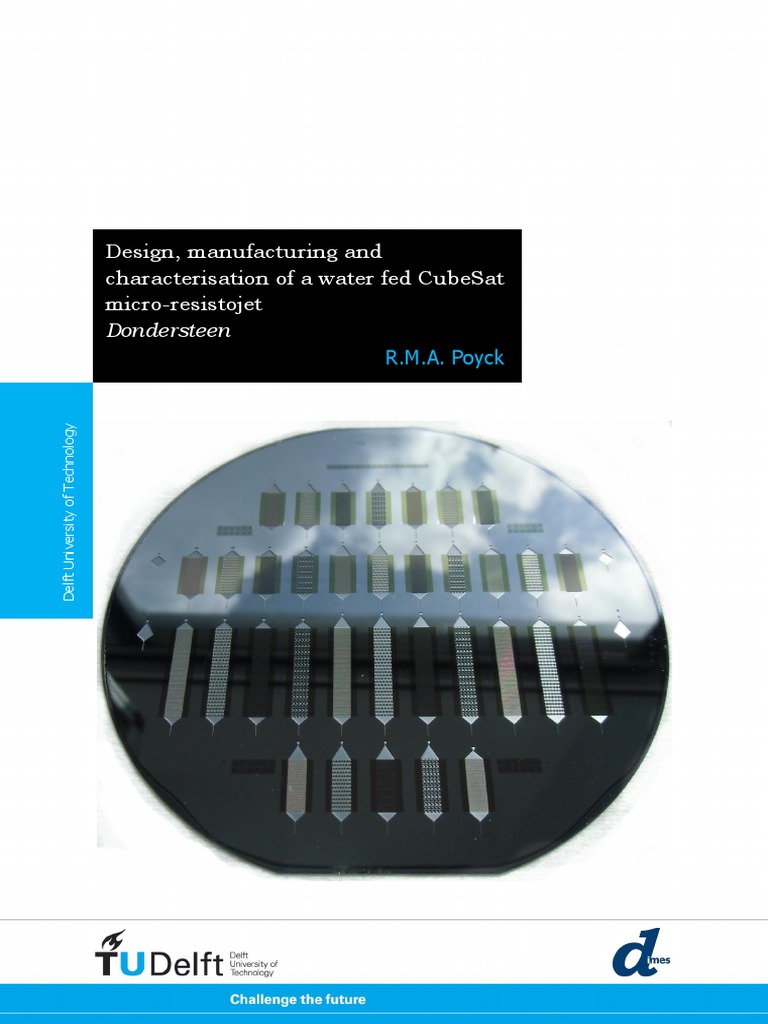Water-Fed CubeSat Micro-Resistojet Design | PDF | Spacecraft Propulsion ...