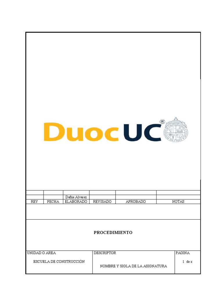 Formato Procedimiento Según ISO. | PDF