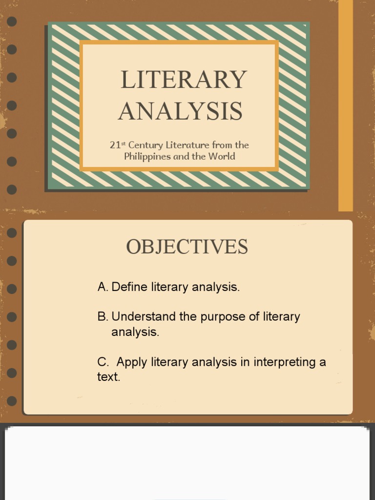 Literary Analysis PDF