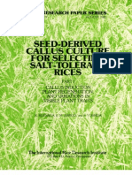 IRPS 79 Seed-Derived Callus Culture for Selecting Salt-Tolerant Rices