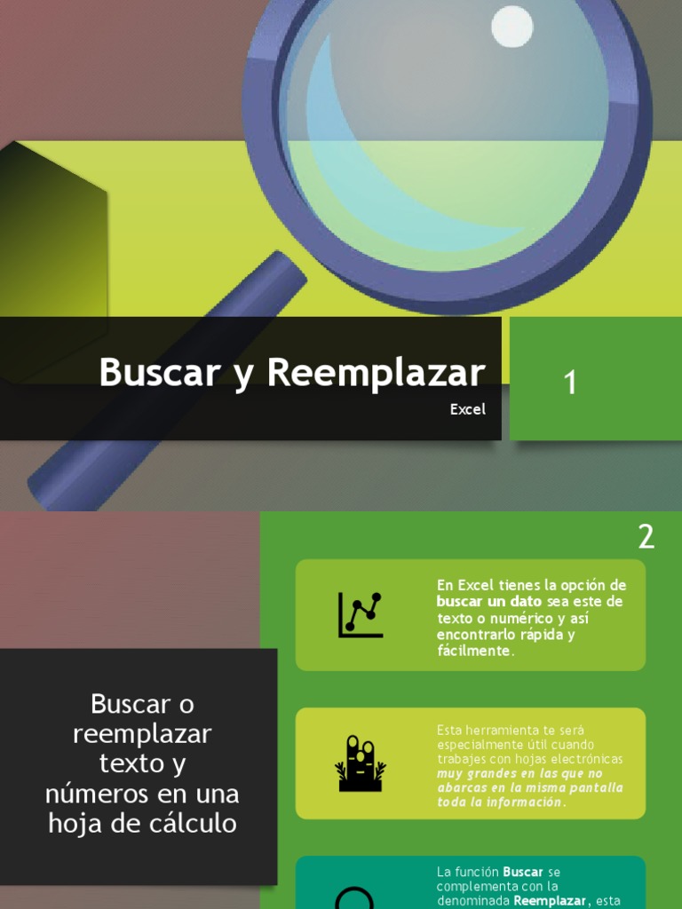 Buscar y Reemplazar en Excel | PDF