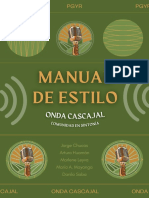 Manual de Estilo. Radio Onda Cascajal