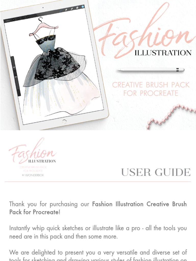 Fashion Illustration Brushes For Procreate User Guide PDF