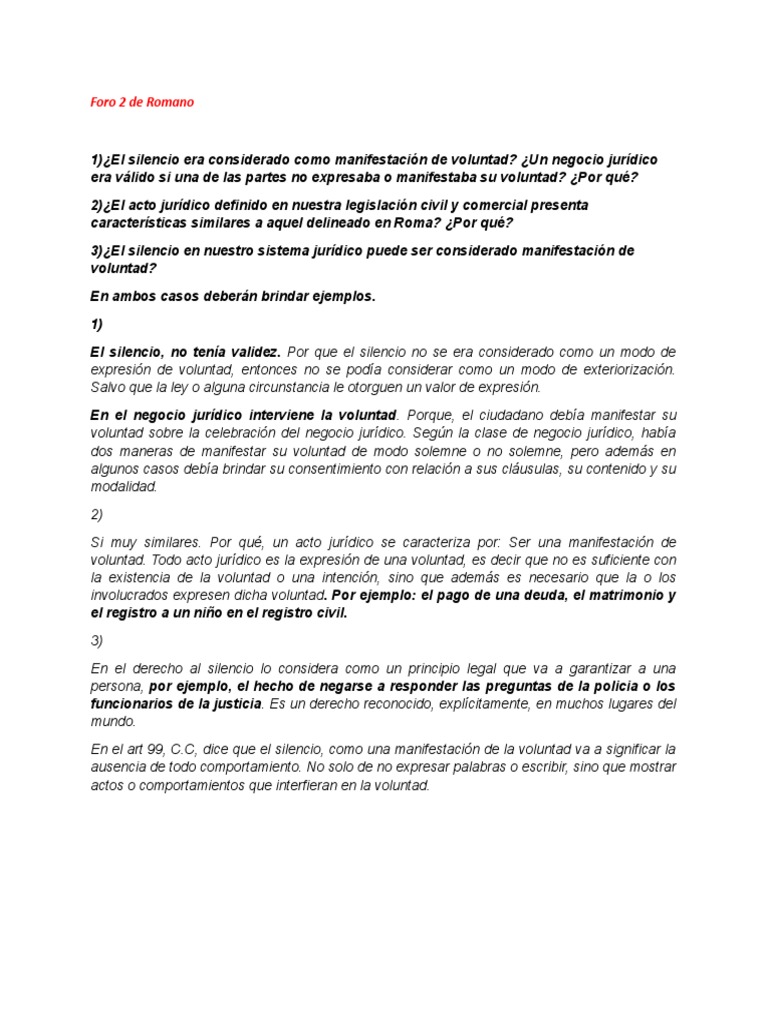 Foro 2 de Romano | PDF