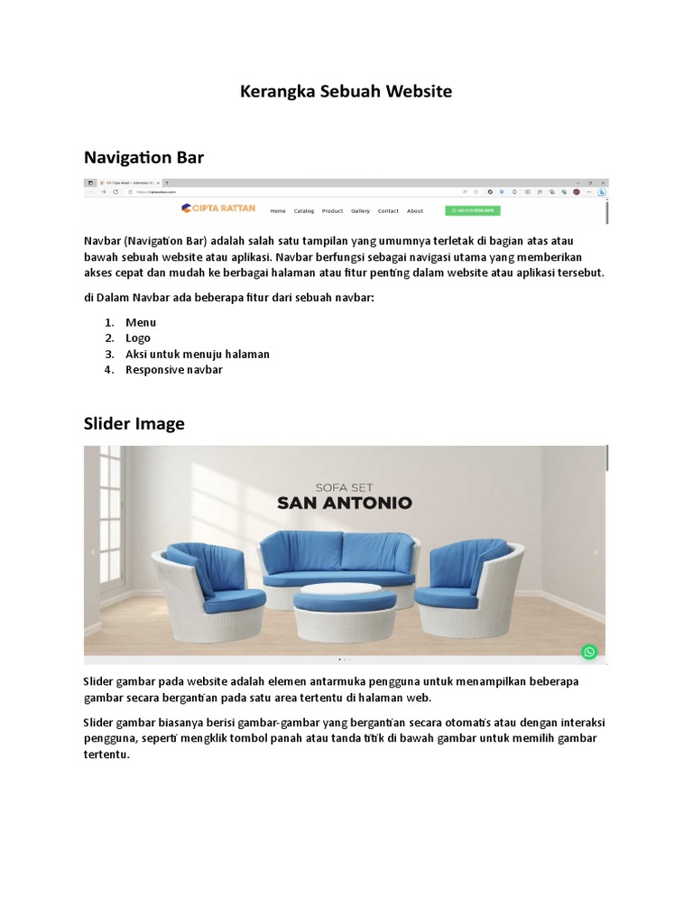 Penjelasan Kerangka Website Pdf