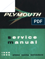 1955 and 1956 Plymouth Service Manual