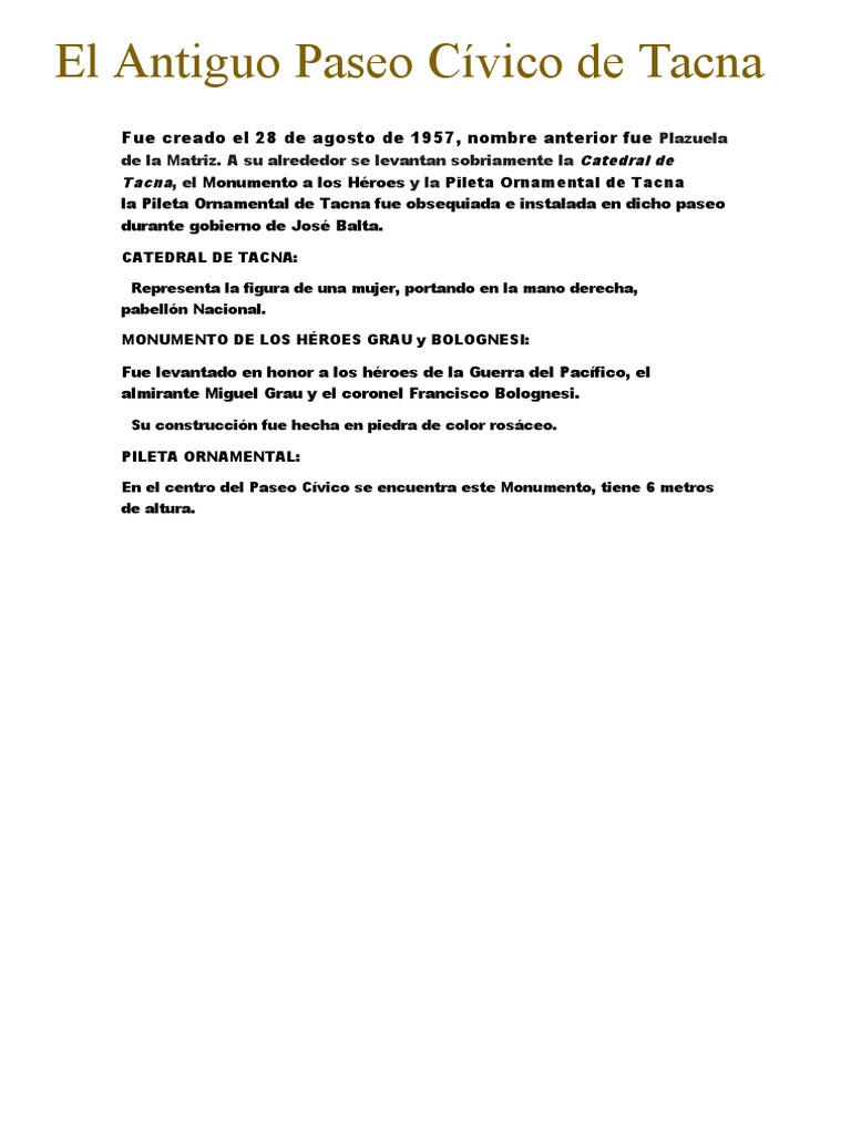 Antiguo Paseo Cívico de Tacna PDF