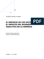 El Negocio de Los Datos. El Impacto Del Business Analytics en La Empresa - Lopez Rey, Ignacio