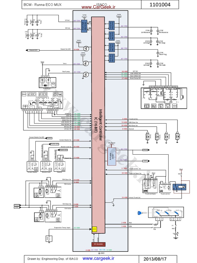 Rana EcoMux BCM Map | PDF | Automotive Technologies | Wheeled Vehicles