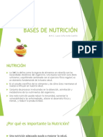 Bases de La Nutrición