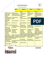 PLANIFICADOR SEMANAL 21 AL  25 DE AGOSTO 2023