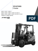 Doosan Pneumatic Tire Forklifts 3000 7000 LB