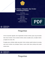 Kel 8 Pencegahan Primer, Sekunder, Dan Tersier Berbagai Sistem