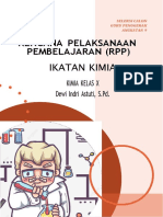 Rencana Pelaksanaan Pembelajaran (RPP) : Ikatan Kimia