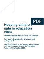 Keeping Children Safe in Education 2023 Part One