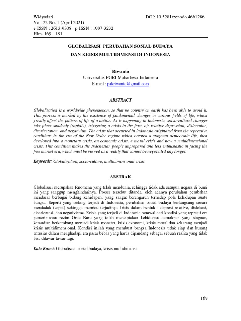 Literasi Perubahan Global dan Kesadaran Sosial