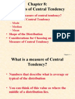 L2-Statistics MeasureOfCentralTendencies