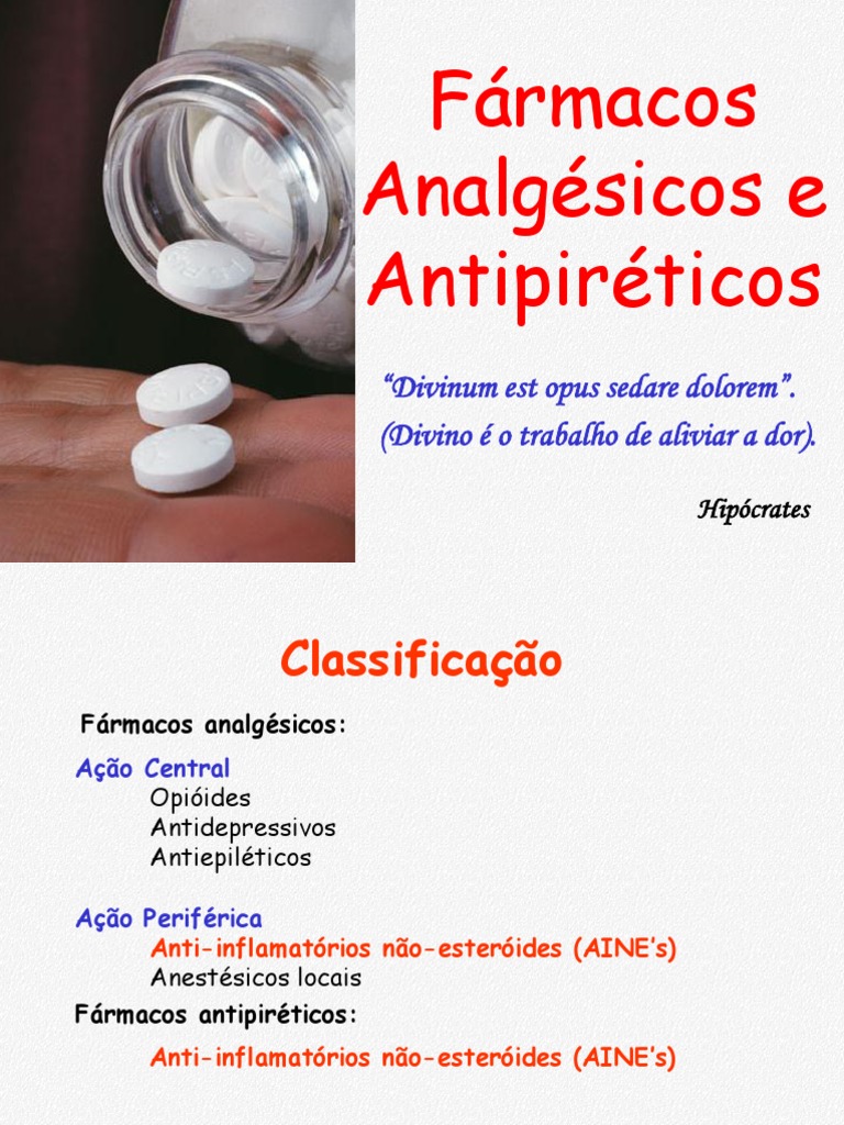Analgésicos e Antipiréticos - AULA01 | PDF | Anti-inflamatório não ...
