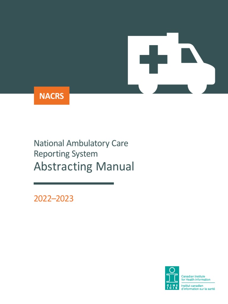 NACRS Abstracting Manual 2022 2023 en Web | PDF