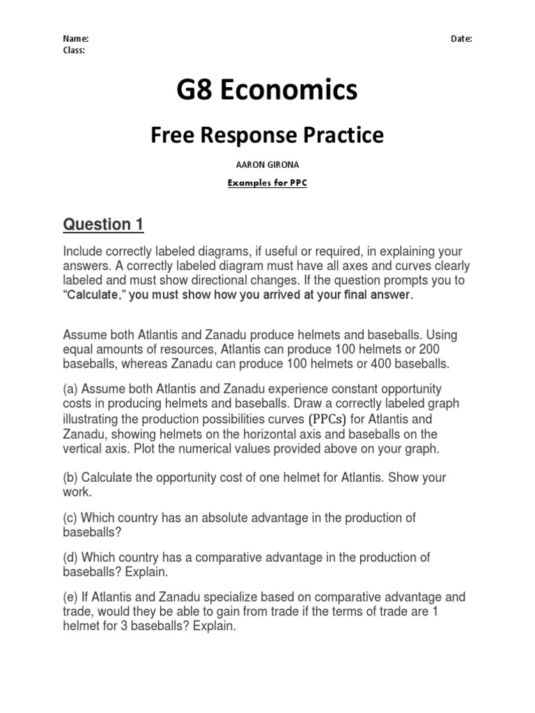03 PPC FRQ | PDF | Economies | Economics