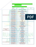 Jadwal Kegiatan Peserta Karantina Tahfizh Program Liburan Angkatan Ke