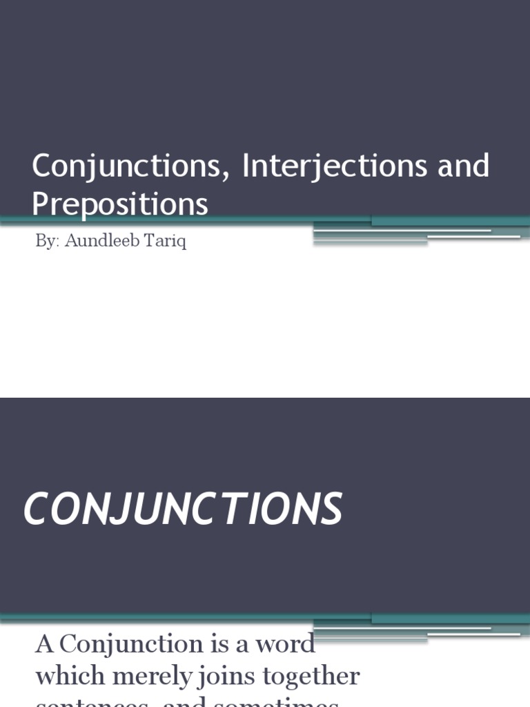 9 Conjunctions | PDF | Language Arts & Discipline