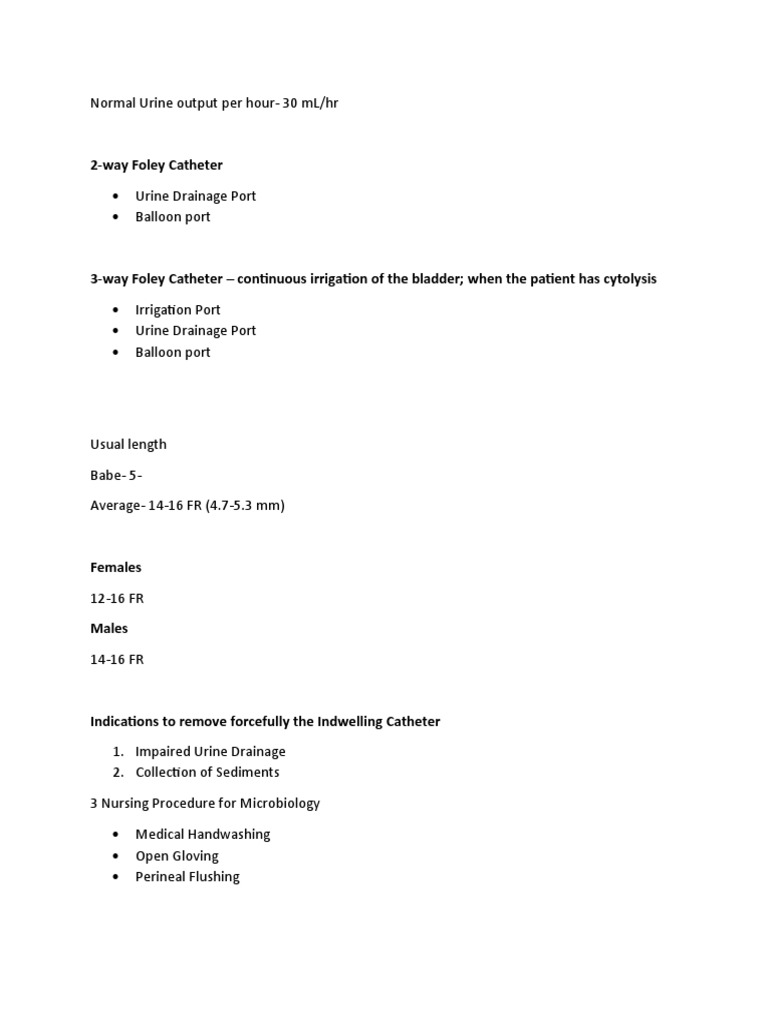 Catheterization PDF Catheter Urine
