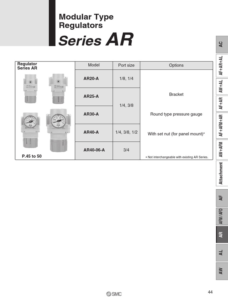 AR Regulator SMC PDF