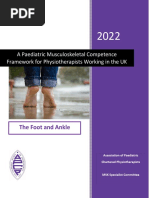 A Paediatric Musculoskeletal Competence Framework - The Foot and Ankle 2022