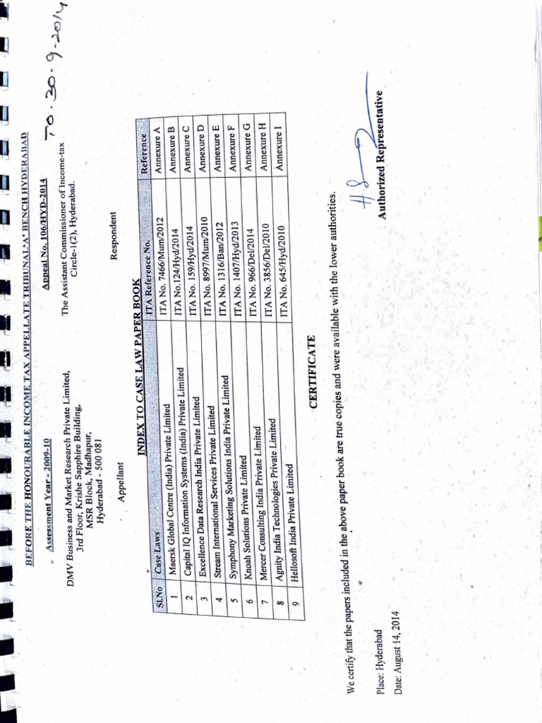 ITAT Form 36 Appeal Paperbook Guide | PDF