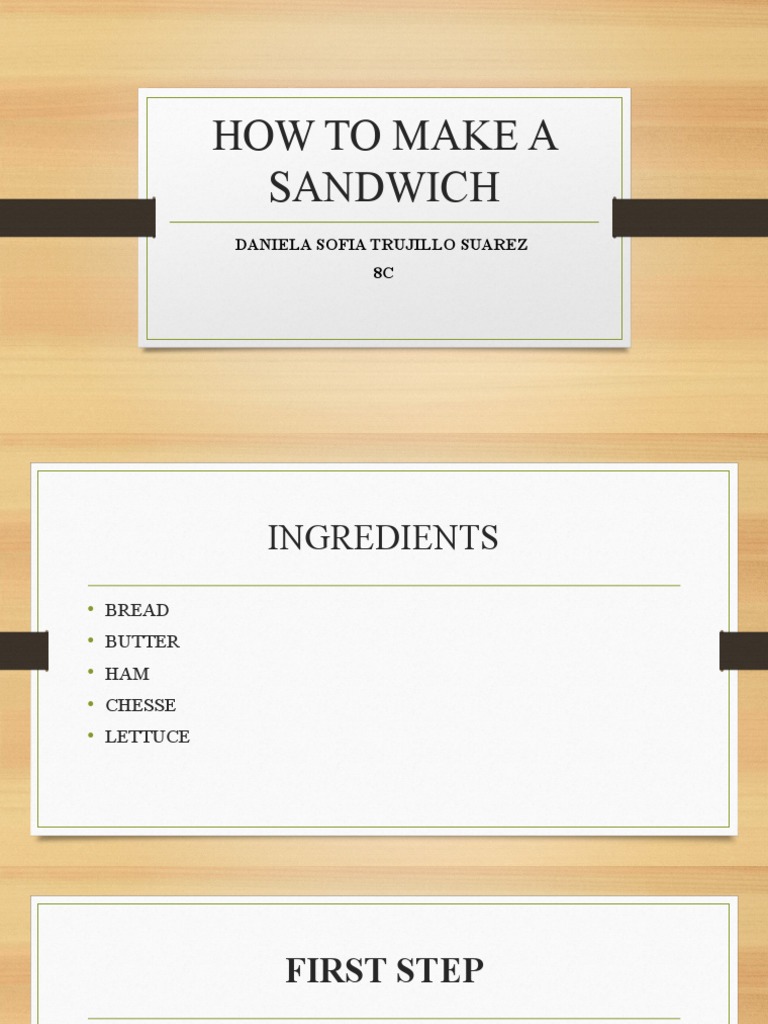 How To Make A Sandwich | PDF | Home & Garden