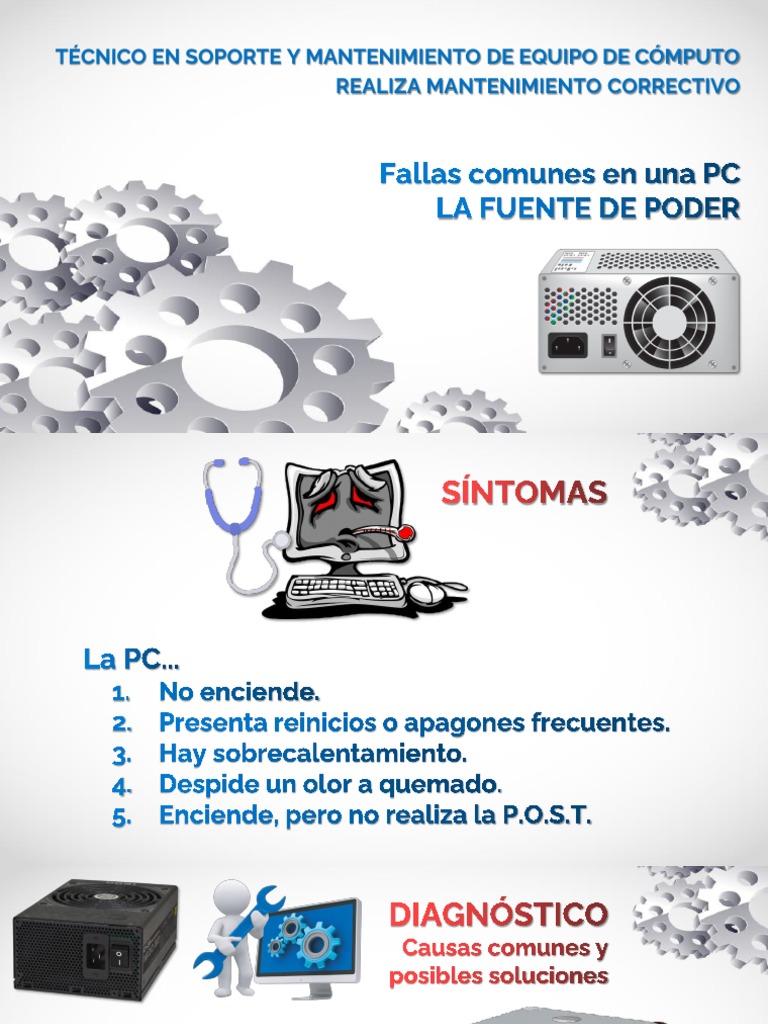 Rmc Fallas Comunes Pc 1 Fuente De Poder Pdf