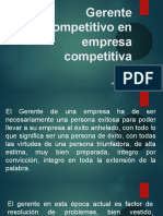 Gerente Competitivo en Empresa Competitiva