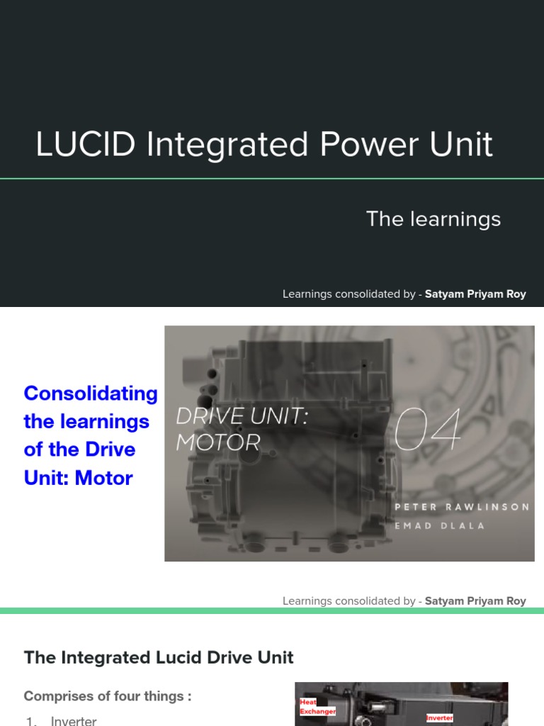 The Lucid Integrated Power Unit Key Takeaways Tech 1679505986 | PDF ...