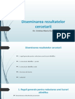 Curs Si LP 5 - Diseminarea Rezultatelor Cercetarii