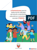 Orientaciones para La Elaboración Del Plan de Tutoría, Orientación Educativa y Convivencia Escolar (TOECE 2023) - AMAUTA Perú