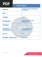 WIT - Course Material - Unit-5