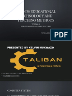 ICT 3030 Educational Technology and Teaching Methods KELVIN MUKWAZO PRESENTATION