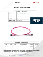 Om4 MM 24 Fiber MTP Female To MTP Female 1m Fiber Optic Patch Cable Data Sheet 242017