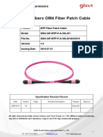 Om4 MM 24 Fiber MTP Female To MTP Female 5m Fiber Optic Patch Cable Data Sheet 242018