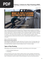 Criteria For Pipe Flushing PDF