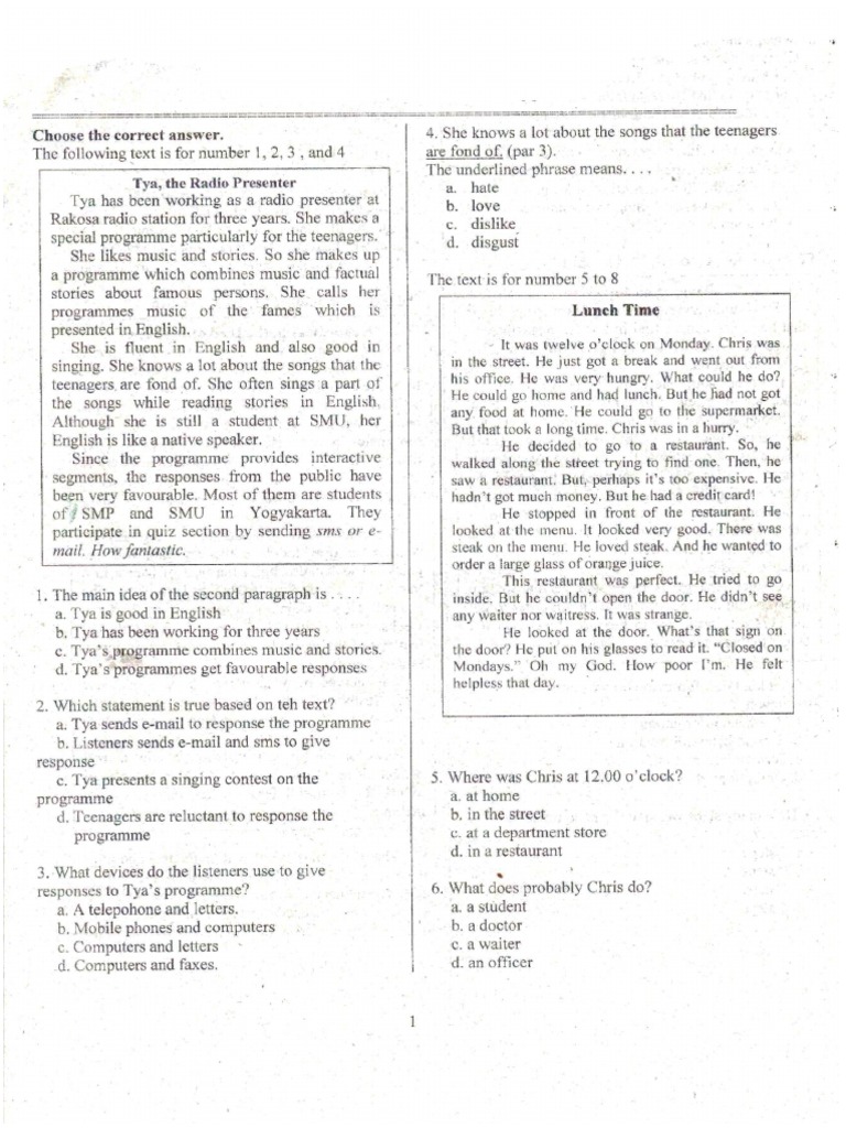 Soal Latihan Kelas 9 Pdf